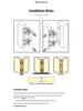 Black Zinc Alloy 3D Adjustable Concealed Hinge for Wooden Folding Doors
