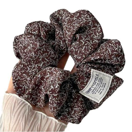 Korean retro fabric large intestine hair band female elegant hair tie rope rubber band high ponytail head jewelry headband