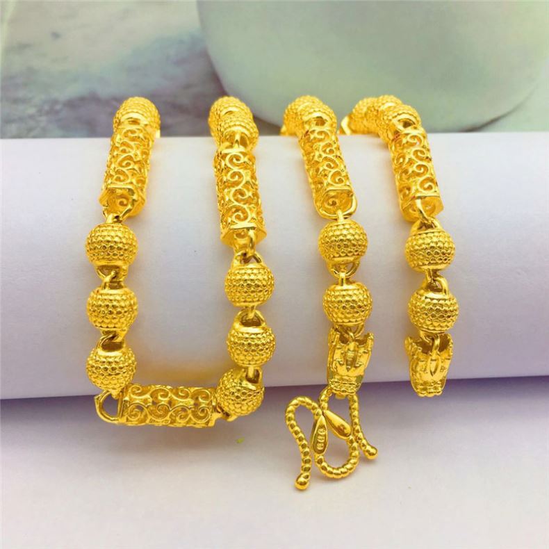 Dubai Thailandia Serie Oro Rubinetto Nuvola Propizia Collana Perle Ananas Gioielli di Moda Placcati Ottone