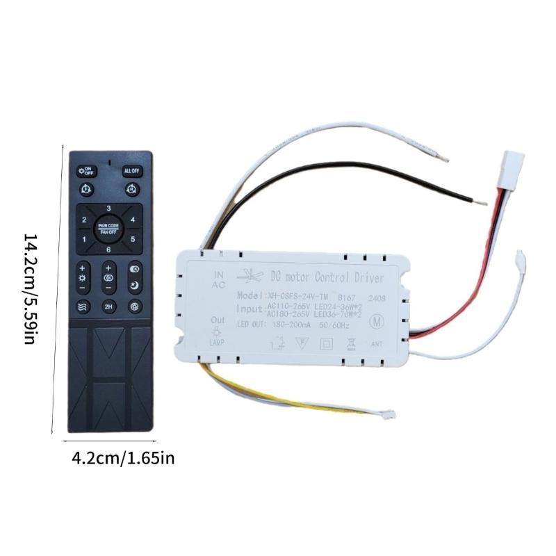 Multifunctional Fan Lamp Controller Wireless Remote Dimming Timer Home Use