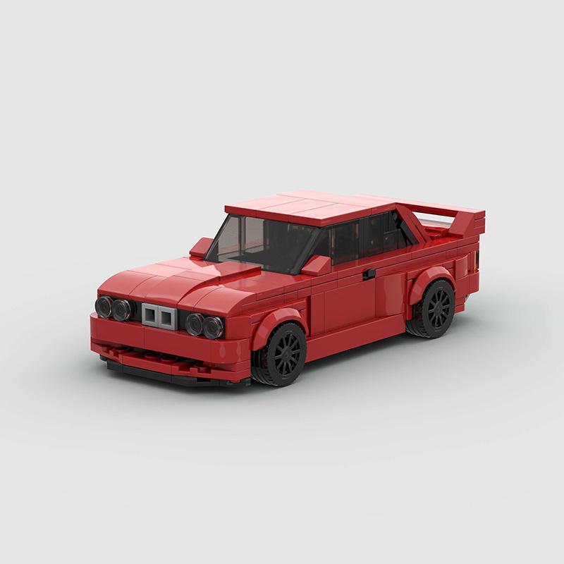 Technical Speed Car MOC City Racing Car Rally Building Blocks Bricks Set Retro Ornament Diy Toys For  Kid Adults Birthday Gifts