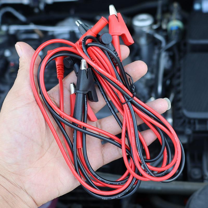 1/3set 108cm Alligator Clip To Banana Plug Test Cable Soft Cable Wires for Electrical Testing Lead Crocodile Clip Lab Multimeter