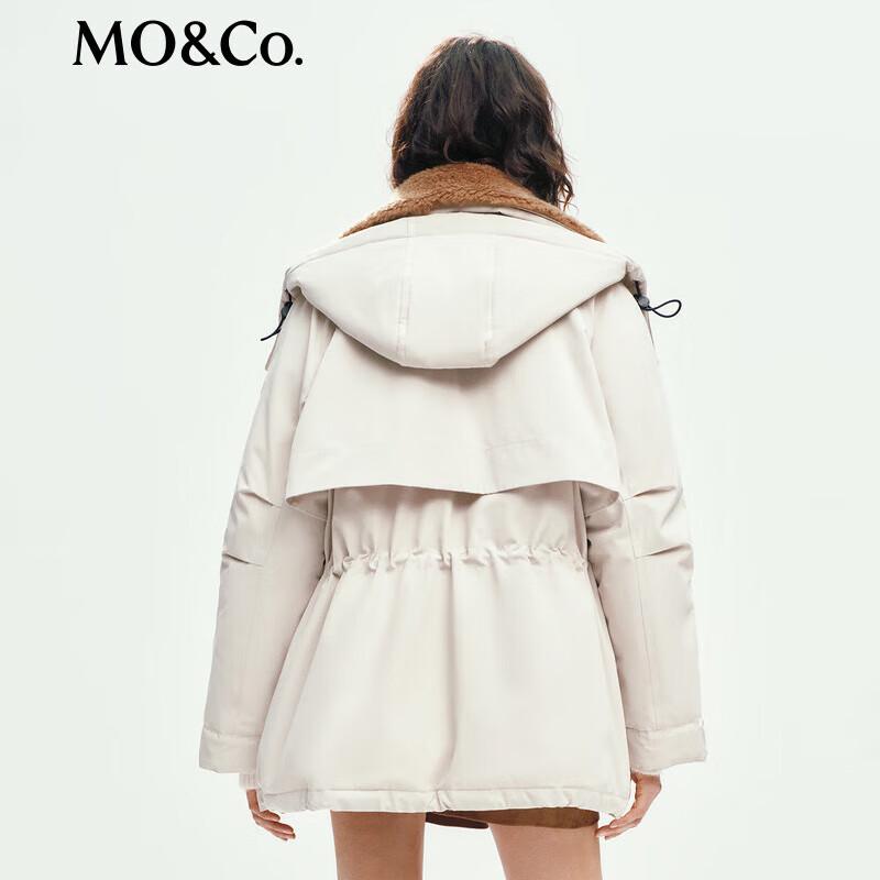 MO&Co. Women's Detachable Hooded Goose Down Jacket