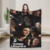 Damon Salvatore Blanket Cover Coral Fleece Plush The Vampire Diaries Warm Throw Blankets for Home Couch Bedroom Quilt