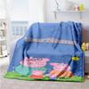 Peppa Pig Personalized Text Blanket Cozy Personalized Blanket Soft Warm Cozy Suitable for Chair Seaside Nap Bed for All Occasions