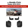 4 SZT Błotniki samochodowe Chlapacze Błotniki Błotniki samochodowe Kompatybilne z Honda FOR Civic Sedan 2012 2013 2014 2015