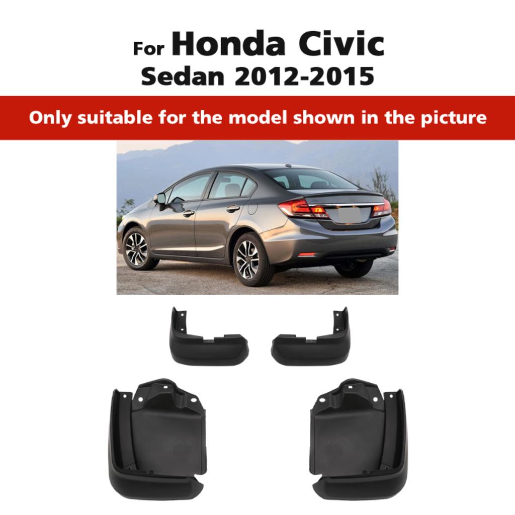 4 SZT Błotniki samochodowe Chlapacze Błotniki Błotniki samochodowe Kompatybilne z Honda FOR Civic Sedan 2012 2013 2014 2015
