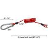 Trailer Brake Safety Cable 4 Ft with Coil Design Breakaway Cable Made from Carbon Steel for Reliable and Safe Trailer Towing