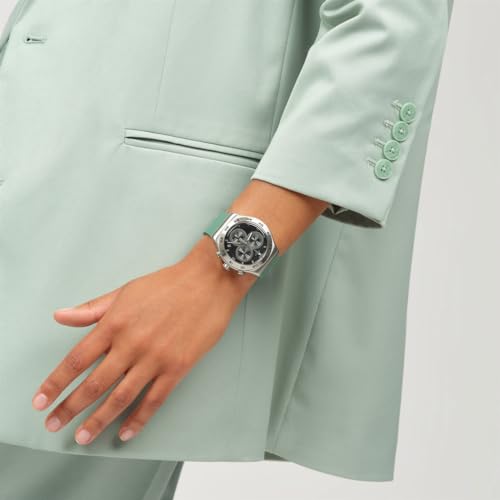 Swatch Carbon Green YVS525 Watch, Green