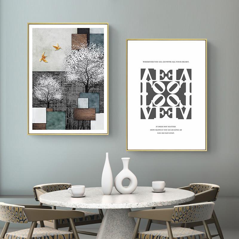 Abstrakte minimalistische Einfachheit Kunst Vintage Leinwand Wand Kunst Wohnkultur Poster Drucke nordische Bilder moderne Malerei