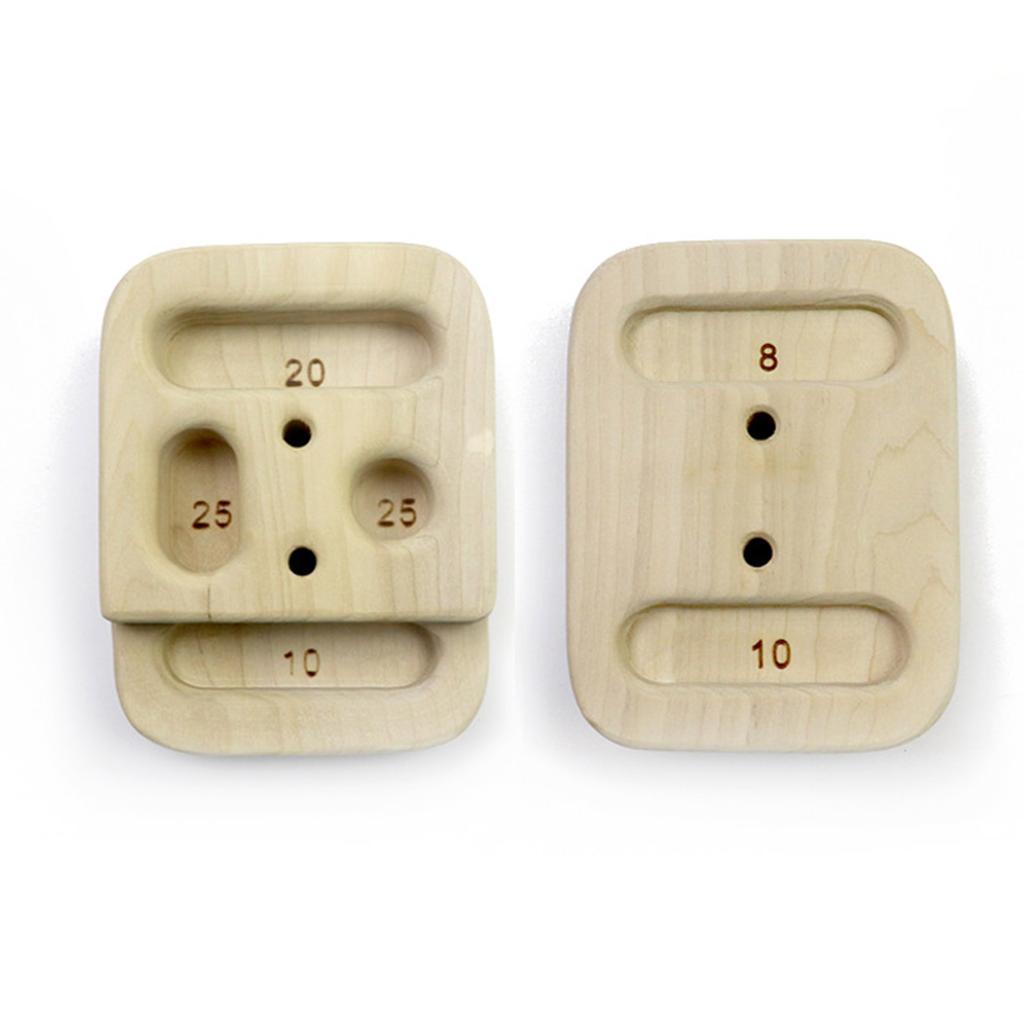 Pocket Small Wood Hangboard Forearm Exerciser Portable Climbing Training Board Finger Grip Strengthener Enduring