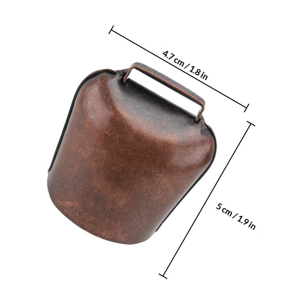 

Robust Thickened Livestock Bell for Cows and Sheep Iron Farm Animal Bell Loud Crisp Sound Outdoor Ranch Grazing Tracking Hanging
