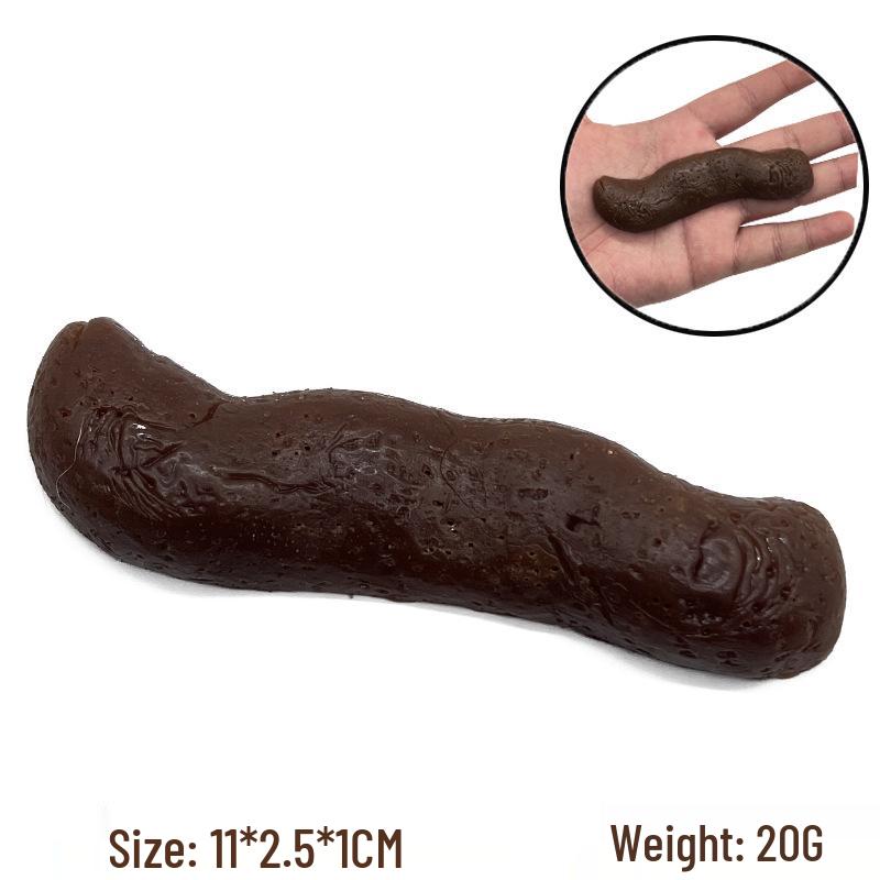 Realistic Soft Rubber Poo Toy - Stress Relief & Prank Gift for April Fools' Day