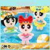The Powerpuff Girls Swimming Ring Plush Keychain Summer Theme For Fans And Collectors