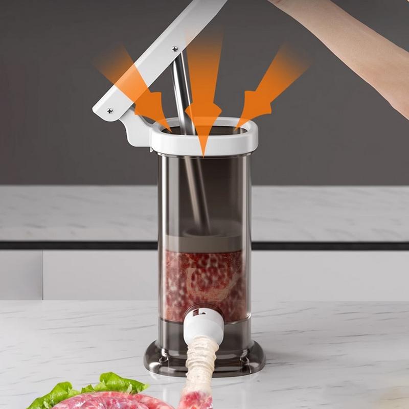 Homemade Sausage Maker With 4pcs Stuffing Pipe Fast Meat Stuffer Filling Machine Large Capacity Heavy Duty Kitchen Tools 4