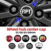 4pcs Car Wheel Center Cap Logo Hub Badge Rims Cover For Fiat 500 Ducato Pondo Punto Panda FR Abarth 124 Doblo Stilo Z Bravo