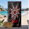 Slipknot Individuelles Strandtuch, Mit Ihrem Namen bedrucken, Leichtes saugfähiges Handtuch für Schwimmen und Reisen