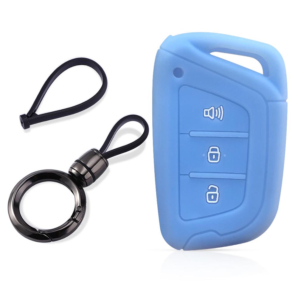Silicone Car Key Case Keychain Holder Key Cover Fob For JAC JS4 J7 E-JS4 S2 S3 S4 S5 S7 JIAYUE A5 X4 X7 IC5 IEV T50 T8 Refine M6