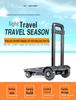 Compact 4-Wheel Folding Shopping Cart and Luggage Trolley
