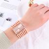 Women's Quartz Watches Stainless Steel Bracelet Hollow Clock Wristwatch
