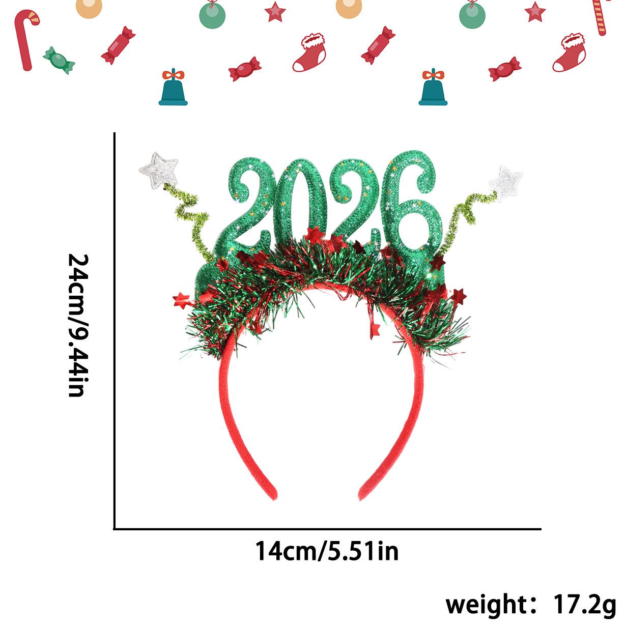 Children Photo Props Decorative Christmas Headband Party Hair Accessories Sparkling Glitter Star Hair Hoop For Children S Party