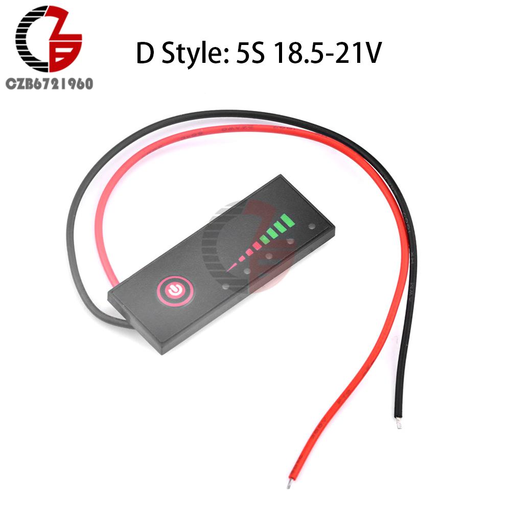1-7S 18650 Lithium Battery Pack Power Indicator 5S 18/21V Battery Level Indicator Capacity Tester Power Percentage Display Board