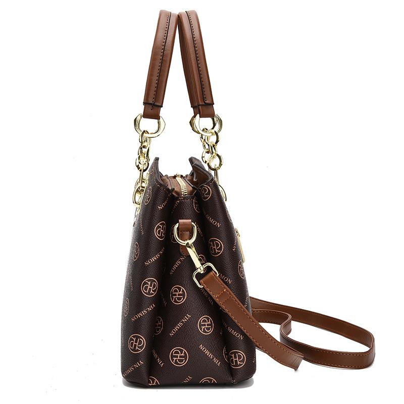 Women's bag 2025 new trendy fashion large capacity simple portable shoulder messenger bag