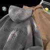 Men's Trendy Autumn Embroidered Suede Hoodie - Versatile High Street Style Jacket