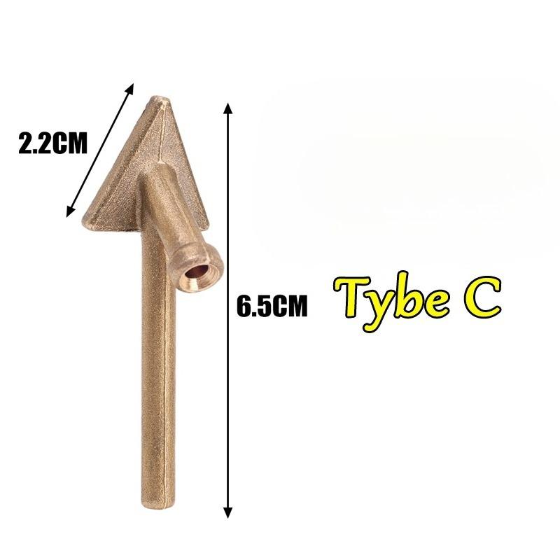 Kunststoffschweißen Ersatzspitzen Lötkolbenspitzen Dreieckiger Kupferkopf Schweißerzubehör für Stoßstangenreparatur