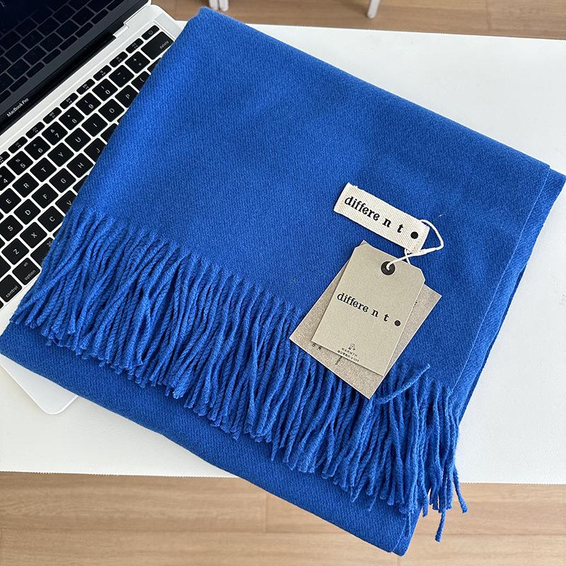 Women's Scarf Women's Solid Color Scarf Shawl Tassel Scarf