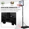 Portable 10ft Basketball Backboard Hoop Set Professional Outdoor Freestanding Basketball Stand with Wheels for Adults and Children