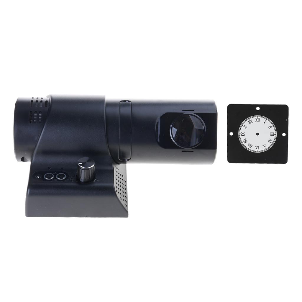 Multicolored Digital Analog LED Projection Alarm Clock with Remote Control 180 Degree Rotating Clock for Homes Office