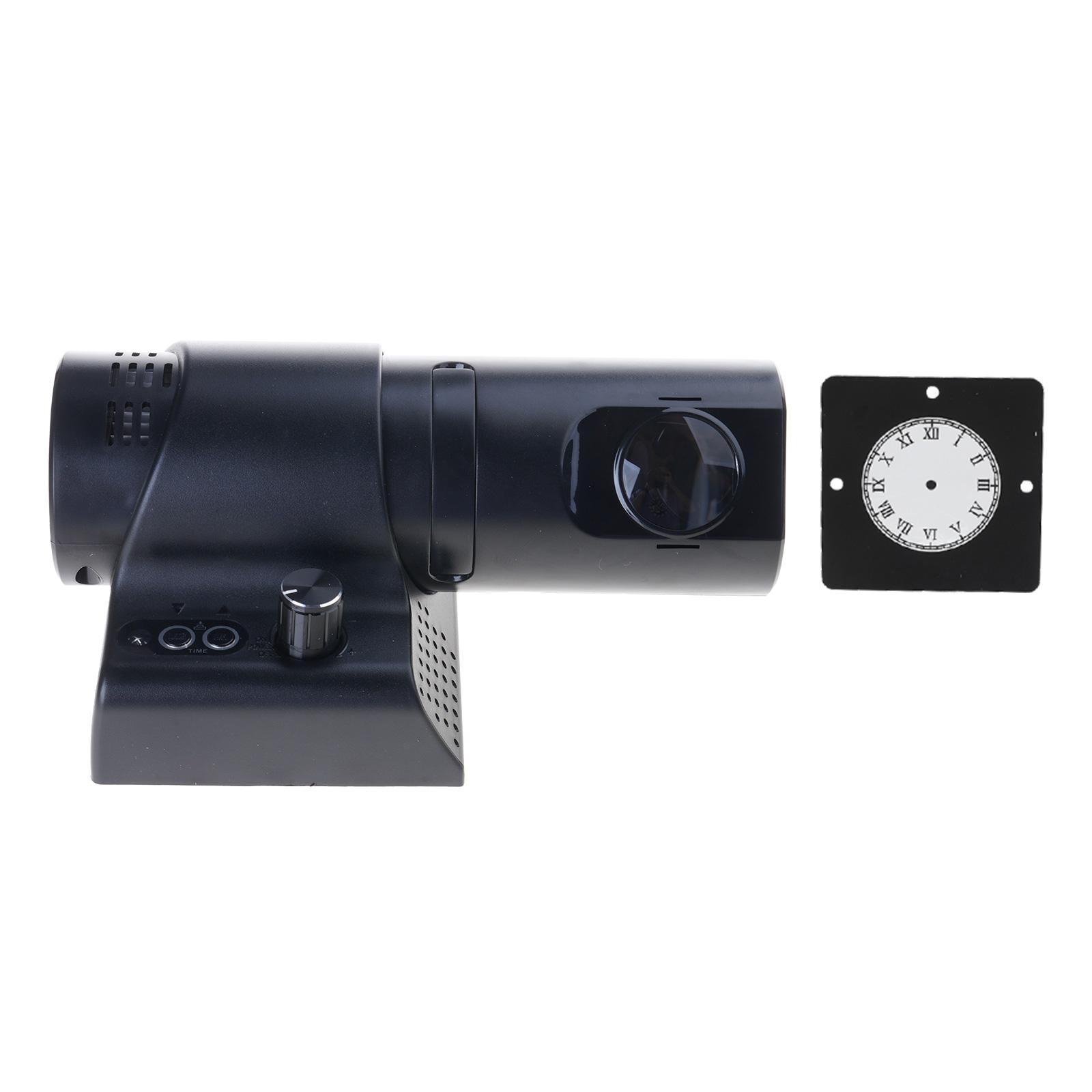 

Multicolored Digital Analog LED Projection Alarm Clock with Remote Control 180 Degree Rotating Clock for Homes Office чорний