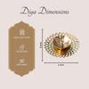 Латунный подсвечник-дия, Brass Candle Holder Diya,  Nestroots