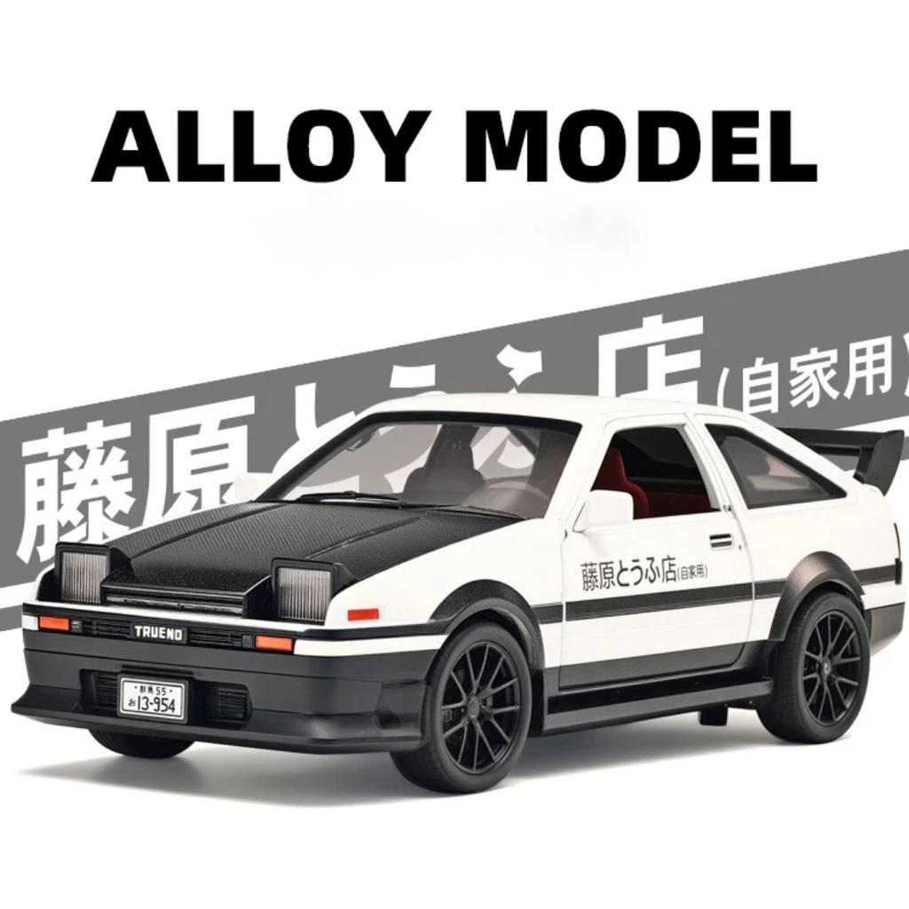 1/32 Auto Drift Version INITIAL D Toyota AE86 Legierung Sportwagen Modell Diecasts Metall Rennwagen Fahrzeuge Modell Sound Licht Kinder Spielzeug Geschenk