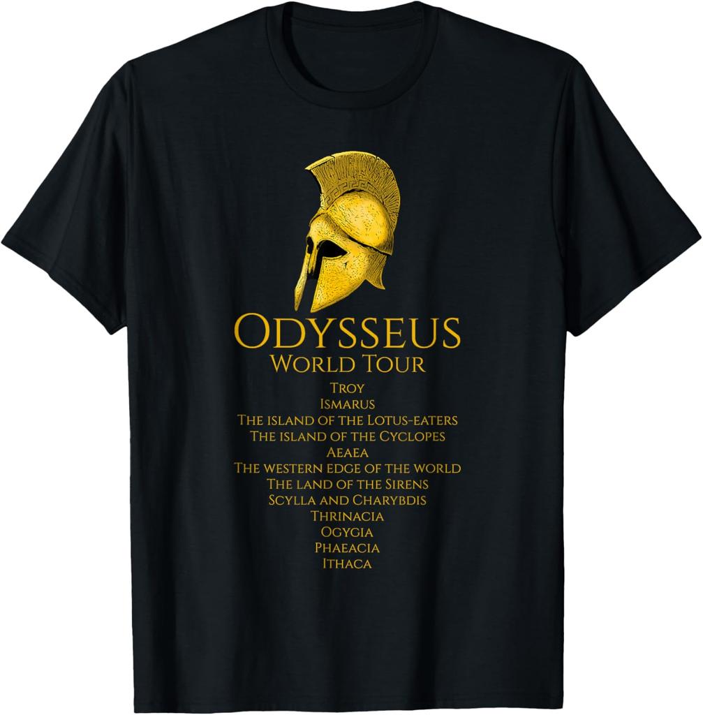 The Epic Sagas Gift Odysseus Musical T-Shirt Design Unisex Streetwear Cotton Summer Mens Women Top Tee Short Sleeve Clothing Y2k