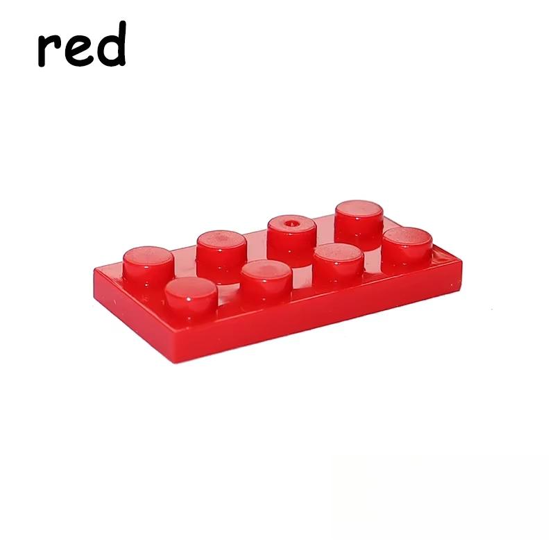 

50 / 100PCS 2x4 Dot 2 4 Plate 3020 MY OWN CREATION Assemble Particles DO-IT-YOURSELF Building Blocks Figures Blocks Learning Imaginative Toy Ideal 50pcs красный