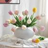 Colorful Simulation Flower Lifelike Artificial Flower Faux Parrot Tulip  Office Decor