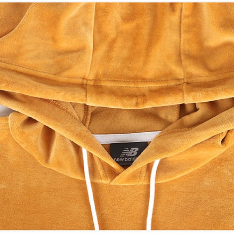 New Balance Velour Long Hoodie Yellow