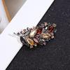 2024 Luxury Retro Crystal Leaf Brooch: Trendy Women's Suit Accessory