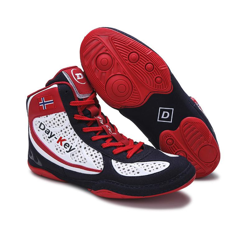 Wrestling Shoes Boxing Shoes Indoor Training Competition Shoes Rubber Fitness Fighting Shoes Squat Deadlift Shoes Men