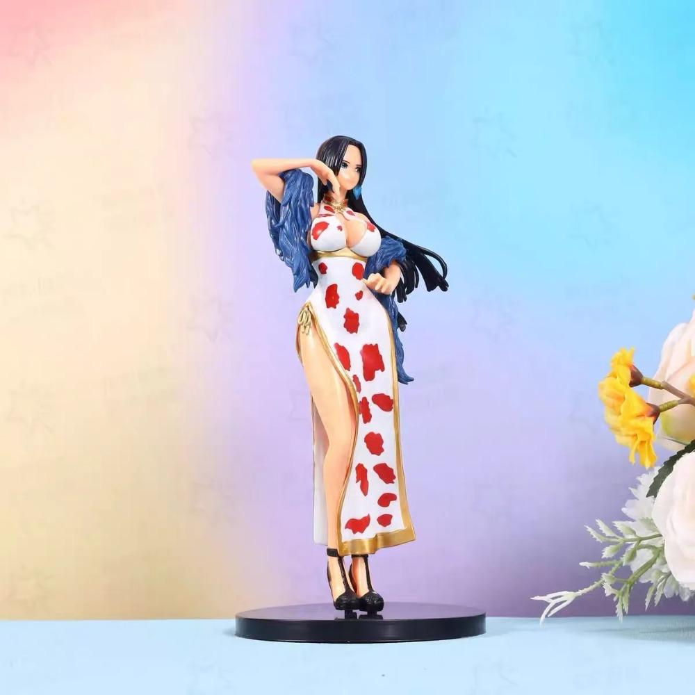 Hot One Piece Japan Anime Statue Boa Hancock Cheongsam Sexy Girl PVC Action Figure Model Toy Adult Collectible Doll Gifts