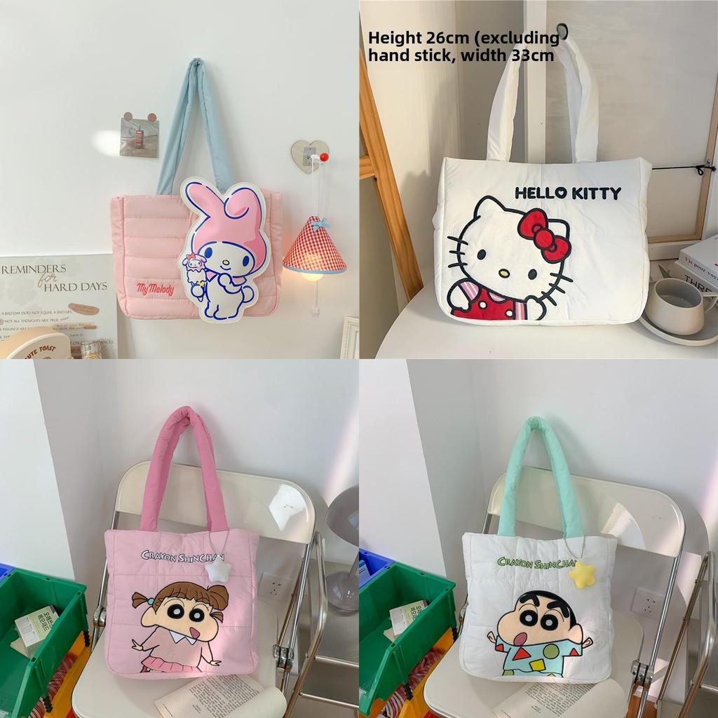 Cute Bunny Canvas Tote Bag With Magnetic Closure For Daily Use And Students