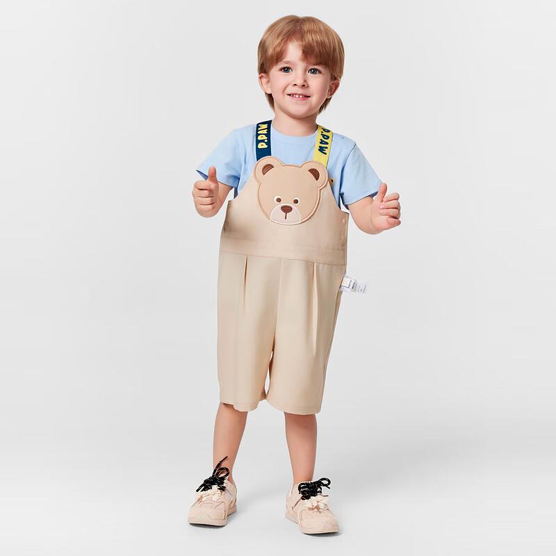 PawinPaw Baby Boy Adjustable Cartoon Bear Overalls