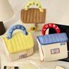 House-shaped Cute Cabin Makeup Bag Kawaii Portable Storage Bag Handheld Cosmetic Case  Travel