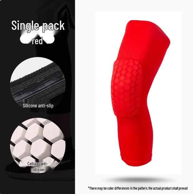 Universal Lycra Honeycomb Knee Pads: Anti-Collision Sports Support for Basketball & Running