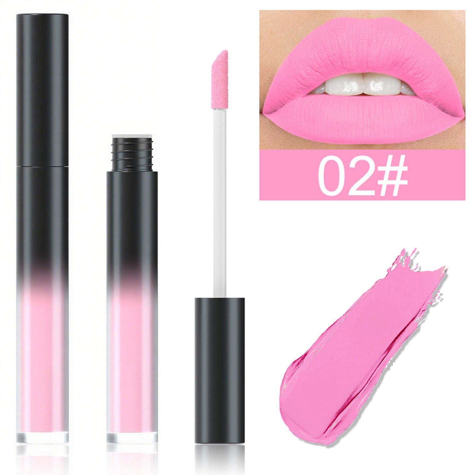 

1 шт. бархатная матовая помада высокопигментированная стойкая нелипкая жидкий блеск для губ не размазывается для повседневного макияжа вечеринки на Хэллоуин One Size