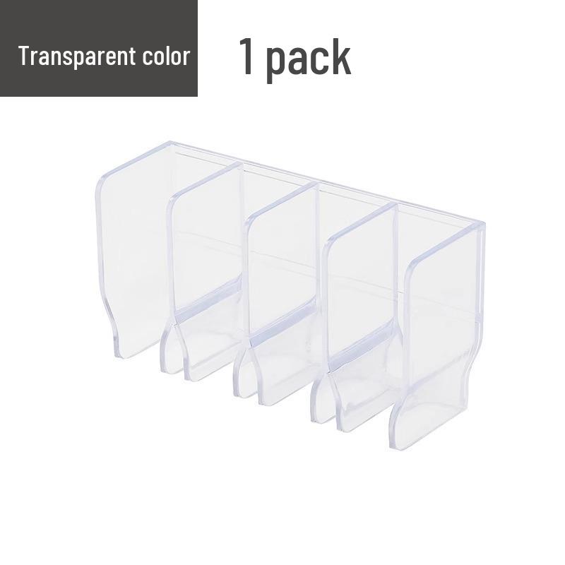 

Wall-Mounted No-Drill Bathroom Storage Rack for Cosmetics and Toothpaste 4 Slots - Single