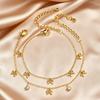 Dainty Bowknot Bracelet for Women, 18K Gold Plated Stainless Steel Adjustable Chain Zircon Bow Bracelet, Non-fading Jewelry Gift