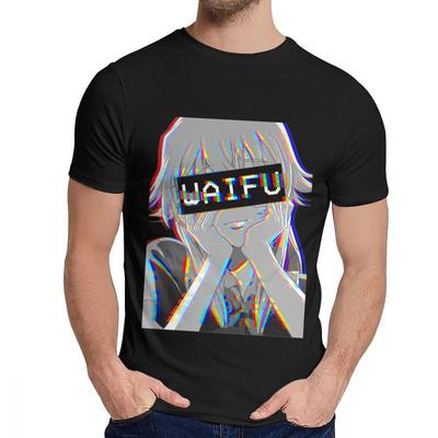 Okrągły dekolt Yuno Waifu Japońska animacja T Shirt Niestandardowa koszulka bawełniana Unisex 100 w dużym rozmiarze